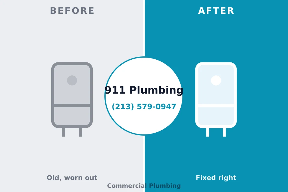 Before and after: plumbing company Upper Saddle River, NJ